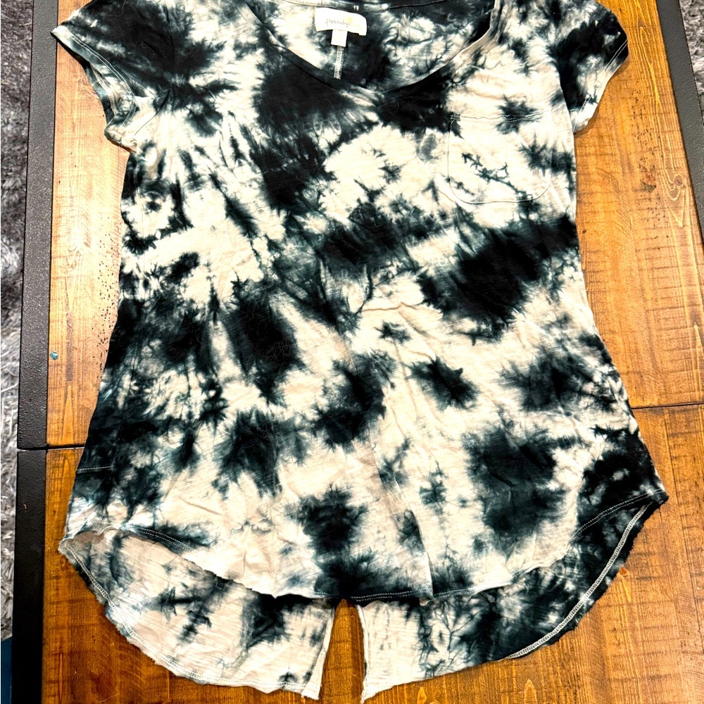 Tie Dye tshirt with split detail